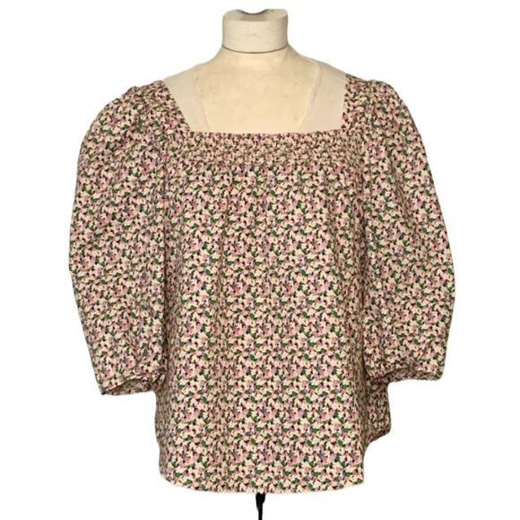 ✨ H&M Ditsy Floral Puff Sleeve Blouse✨ - Picture 7 of 14